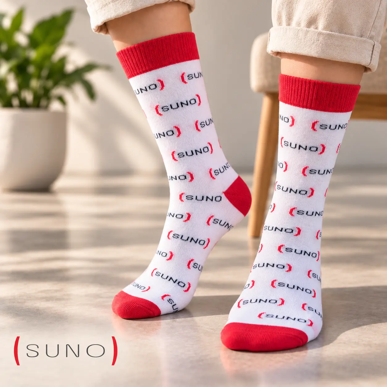 Meias personalizadas do projeto Suno